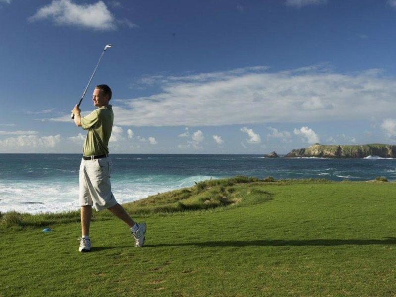 Norfolk Island Travel Centre Hardys Wine ProAm Golf Classic Golf Swing